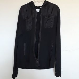 MEN'S BLACK THERMAL ZIP HOODIE SIZE XL